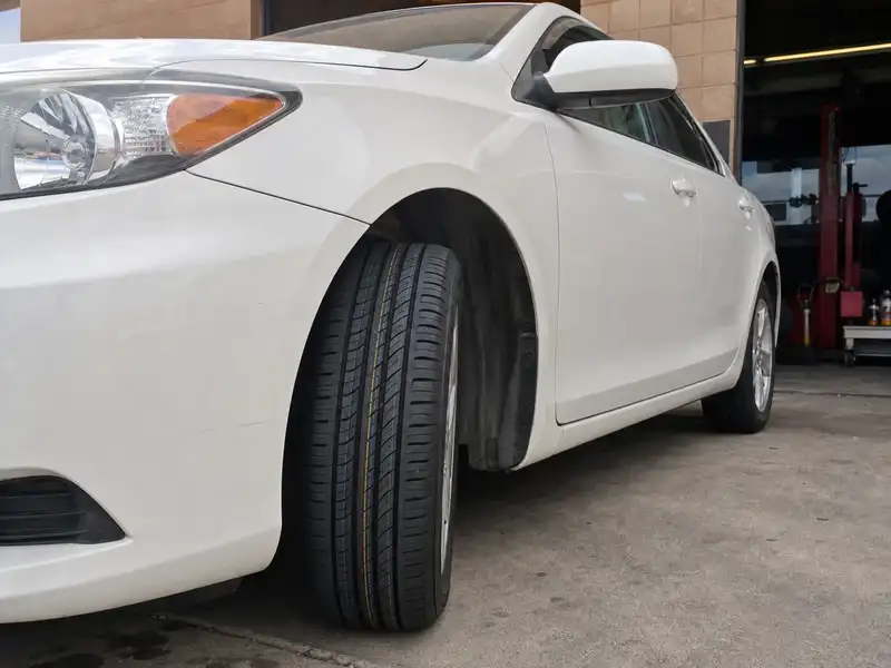 New tire tread with factory stripes